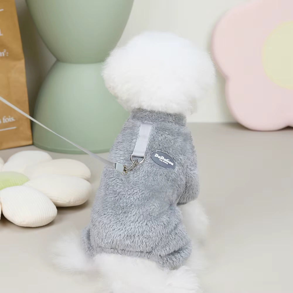 Winter Dog Clothes for Small Medium Dogs French Bulldog Jumpsuit Coat Warm Fleece Puppy Jacket Dogs Clothing Chihuahua Outfit