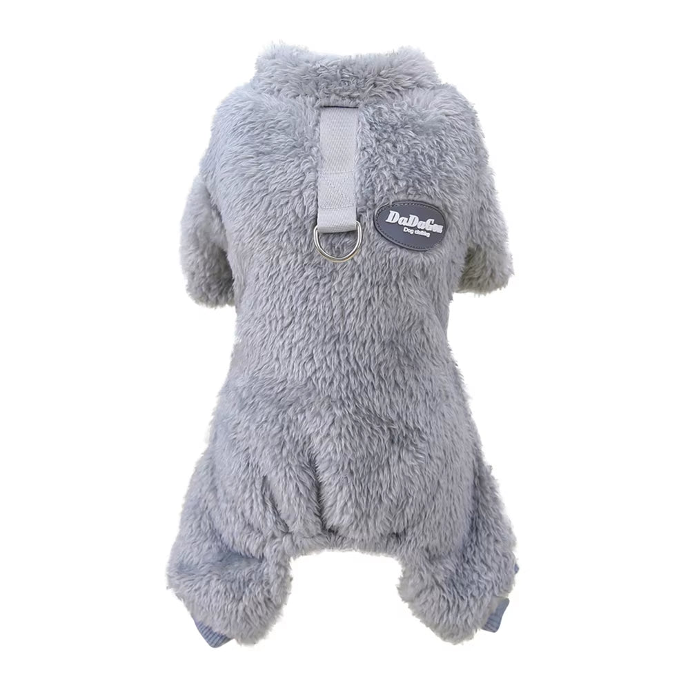 Winter Dog Clothes for Small Medium Dogs French Bulldog Jumpsuit Coat Warm Fleece Puppy Jacket Dogs Clothing Chihuahua Outfit