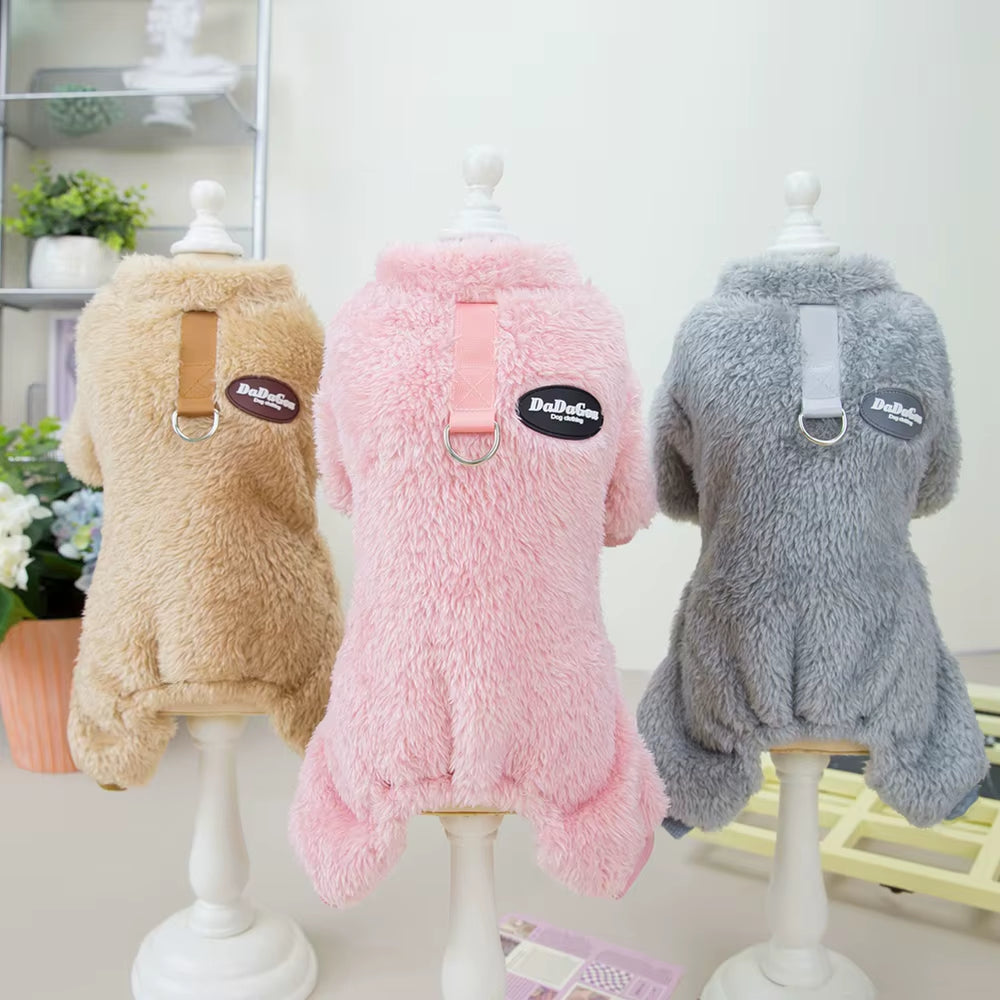 Winter Dog Clothes for Small Medium Dogs French Bulldog Jumpsuit Coat Warm Fleece Puppy Jacket Dogs Clothing Chihuahua Outfit